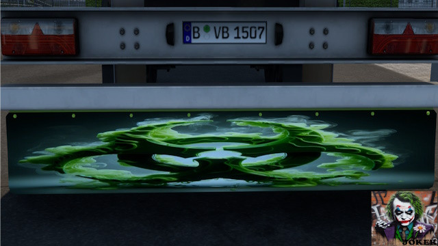 Trailer Mudflaps Biohazard ( by Joker)